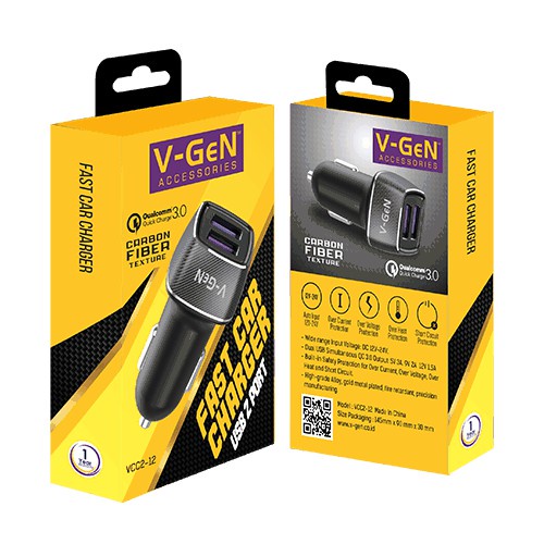 SAVER V-GEN 2 USB VCC2-12 MICRO QUALCOMM 3.0 FAST CHARGING