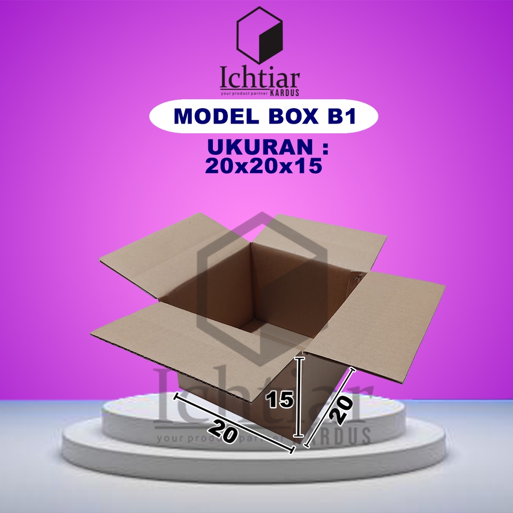 

Karton / Kardus / Box Packing Ukuran 20x20x15 Cm
