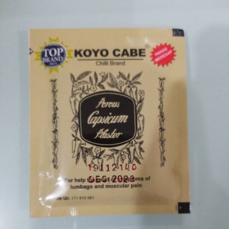 KOYO CABE PER SACHET ISI 10 / KOYO CABE Isi 10 Lembar / Sachet