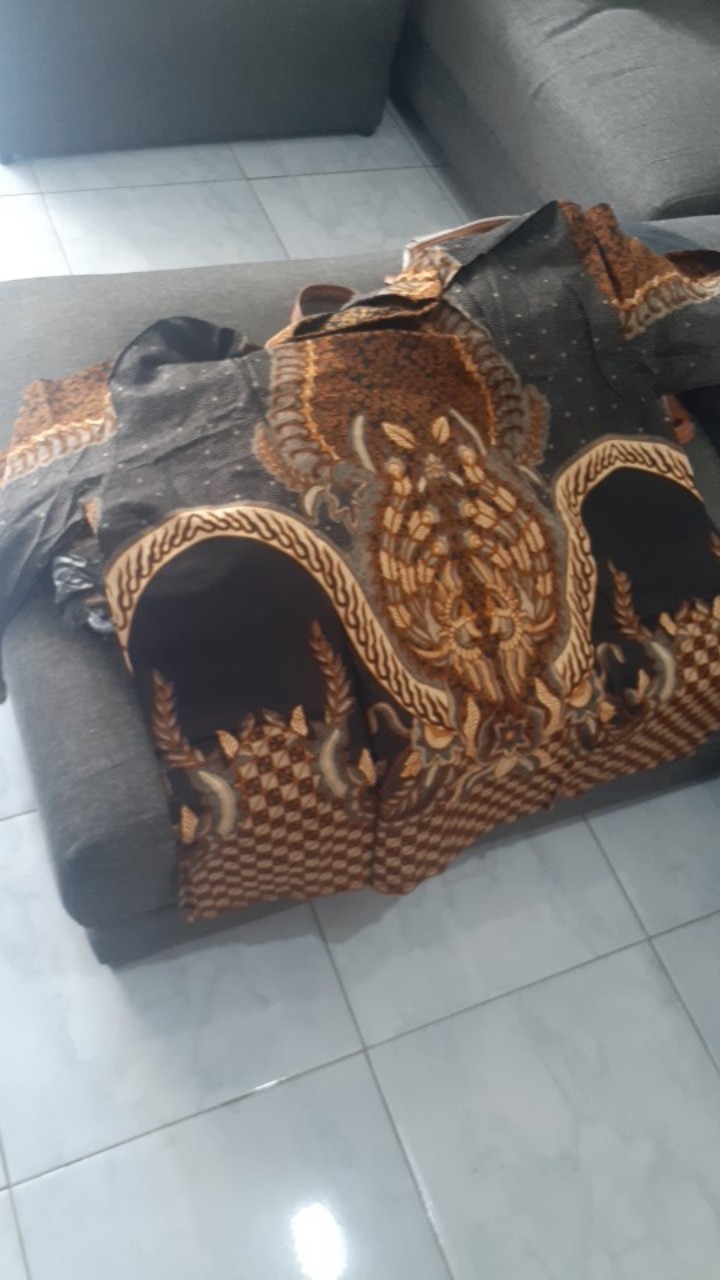 Kemeja Batik Pria Jumbo 4l-5l Atasan Baju Hem Pria Batik Big Size Lengan Panjang Ndr-ck