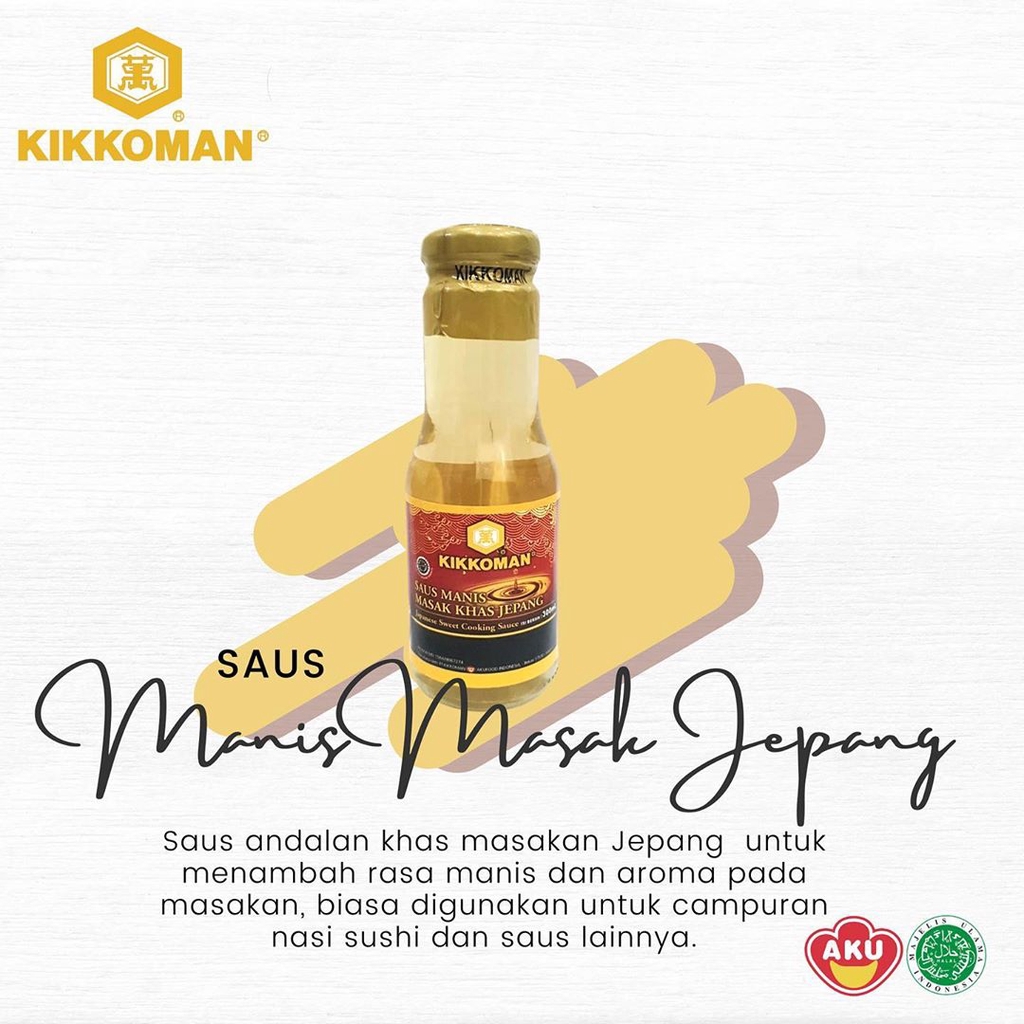 KIKKOMAN Japanese Sweet Seasoning 300 g Halal | Pengganti Mirin