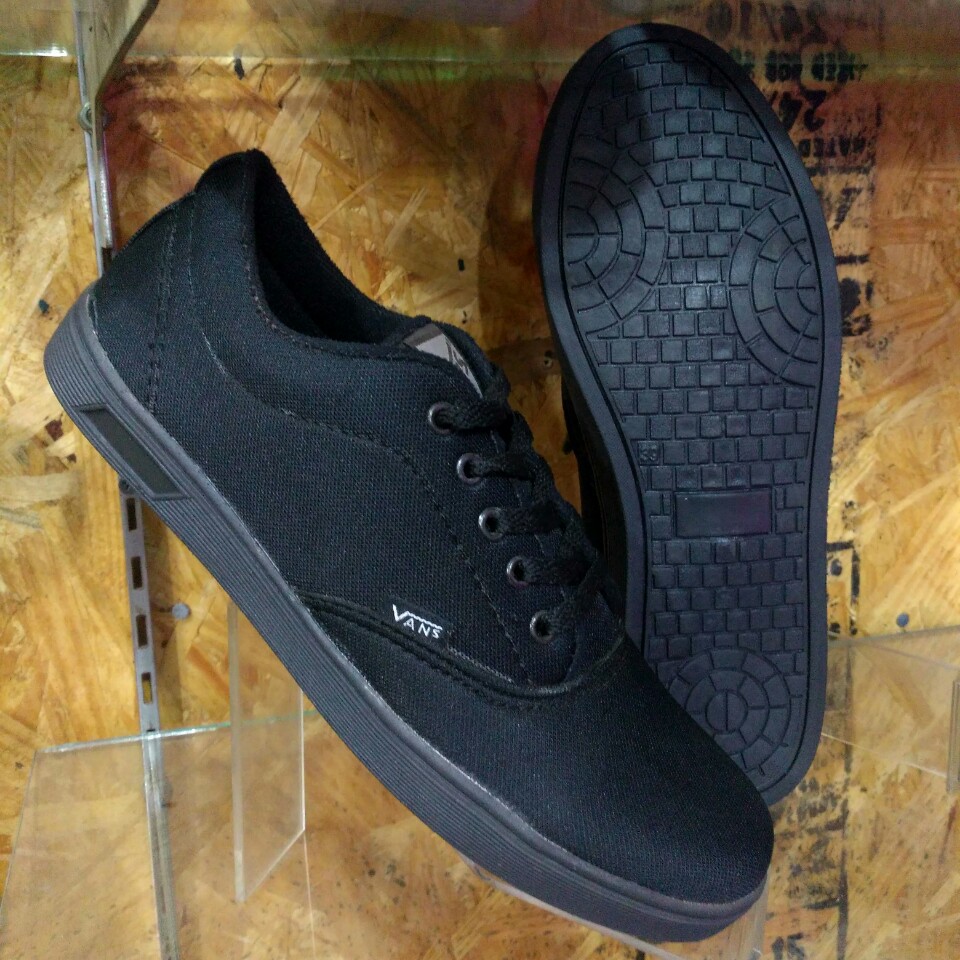 Sepatu Vans Era Authentic Hitam Polos | Sepatu Sekolah | Sepatu Kerja