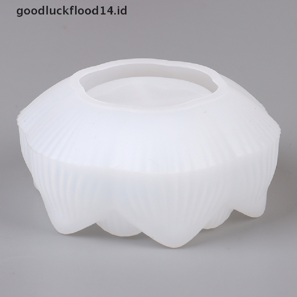 [OOID] 1Pc DIY Silicone Mold Lotus Shape Epoxy Resin Mould Ashtray Mold Crafts Making ID