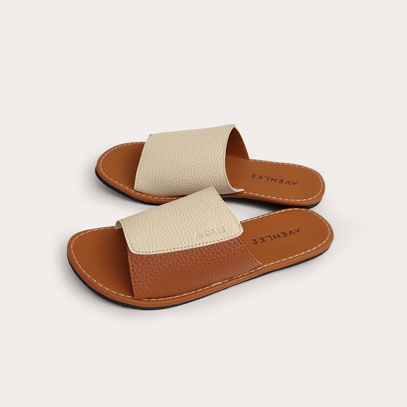 Sandal Papirut Kulit Jeruk Wanita Sol Karet Non Slip Anti Licin Avenlee Anais