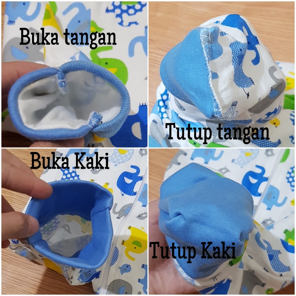 Sleepsuit Zipper resleting tangan dan kaki bisa di buka maupun ditutup baju tidur bayi