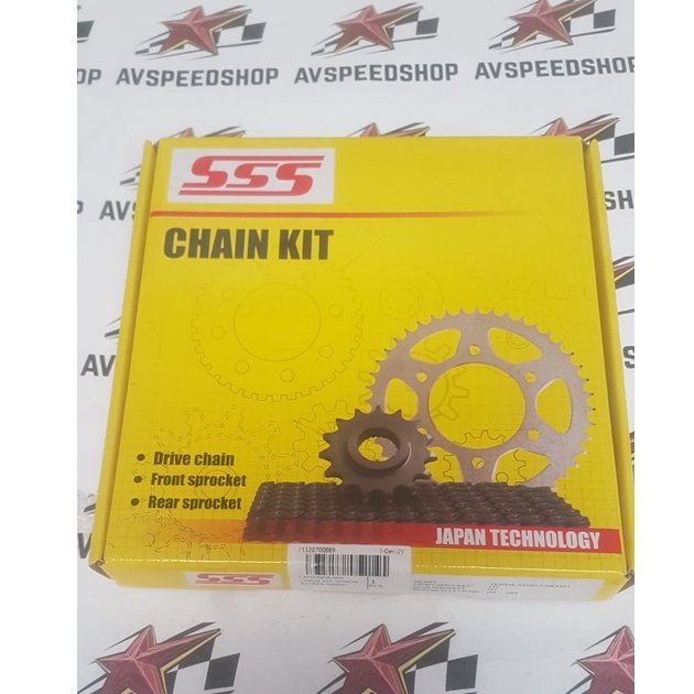 GIR GEAR SET SSS CHAIN KIT HONDA GRAND 100