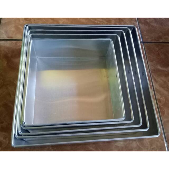 LOYANG KOTAK / PERSEGI uk 16 18 20 22 24 tinggi 7 cm | Shopee Indonesia