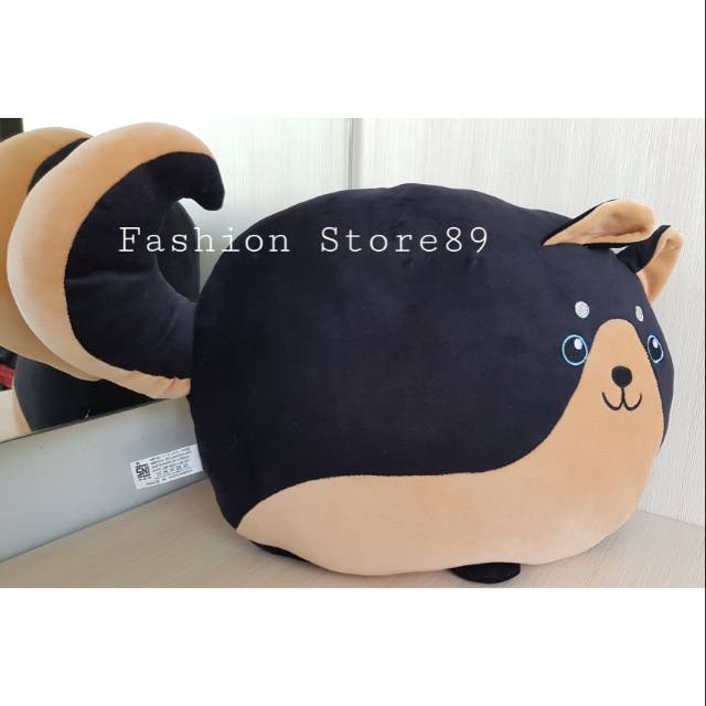 Boneka bantal / bantul zumba brown and black bahan super halus dijamin nyaman dan empuk import