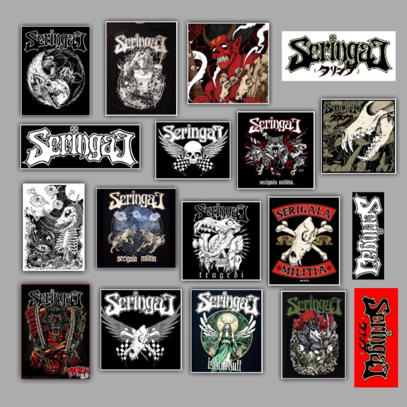 STICKER BAND SERINGAI PREMIUM QUALITY PRODUC STIKER HELM/LEPTOP/HP/LEMARII ANTI AIR