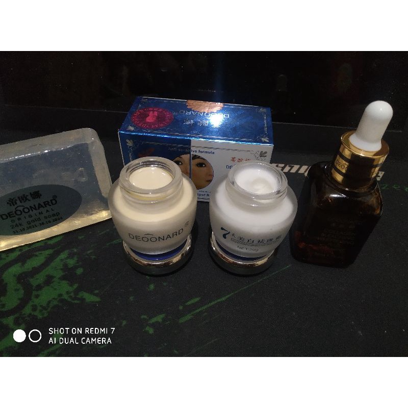 PAKET DEONARD BIRU SET ORIGINAL // pket cream deonard set ( cream s/m + sabun deonard gold + serum d