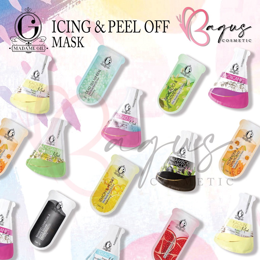 ⭐BAGUS⭐ MADAME GIE BEAUTY ICING MASK / PEEL OFF MASK / JELLY MASK | Get Mini Ready Masker Lumpur Wajah