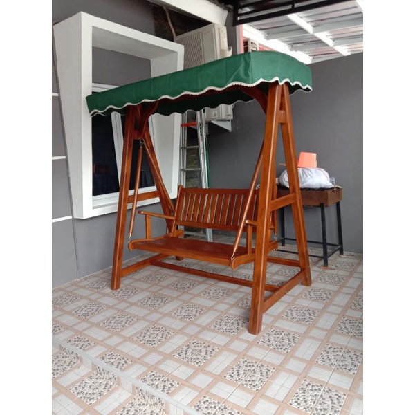 READY STOCK ayunan jati / ayunan teras kayu jati Jepara