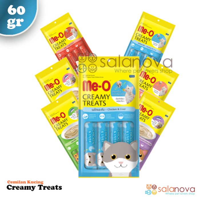 Meo Creamy Treats 60gr Snack Kucing Me-O