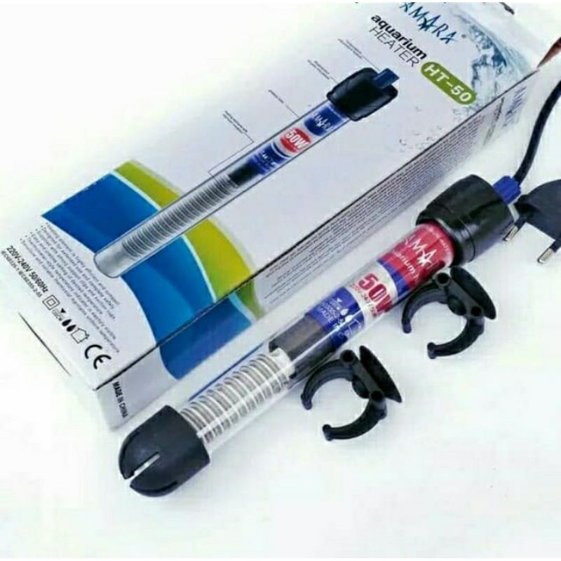 HEATER PENGATUR SUHU AQUARIUM AMARA HT 50WATT HT 75WATT