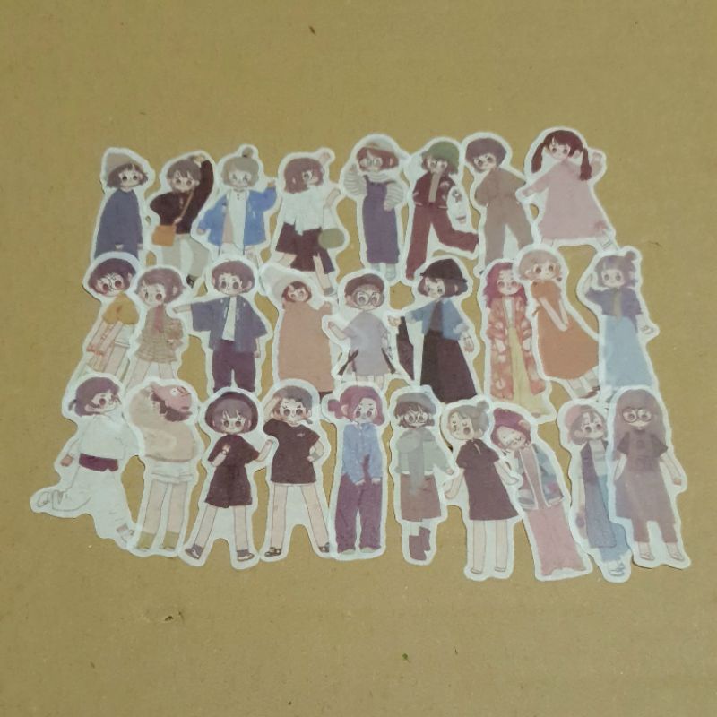 

(15pcs/pack)CHIBI GIRL STICKER AESTHETIC/STICKER CHIBI|JOURNAL STICKER