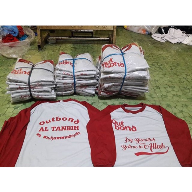 Kaos SD sablon 1 warna PE seragam olahraga SD kaos anak sd