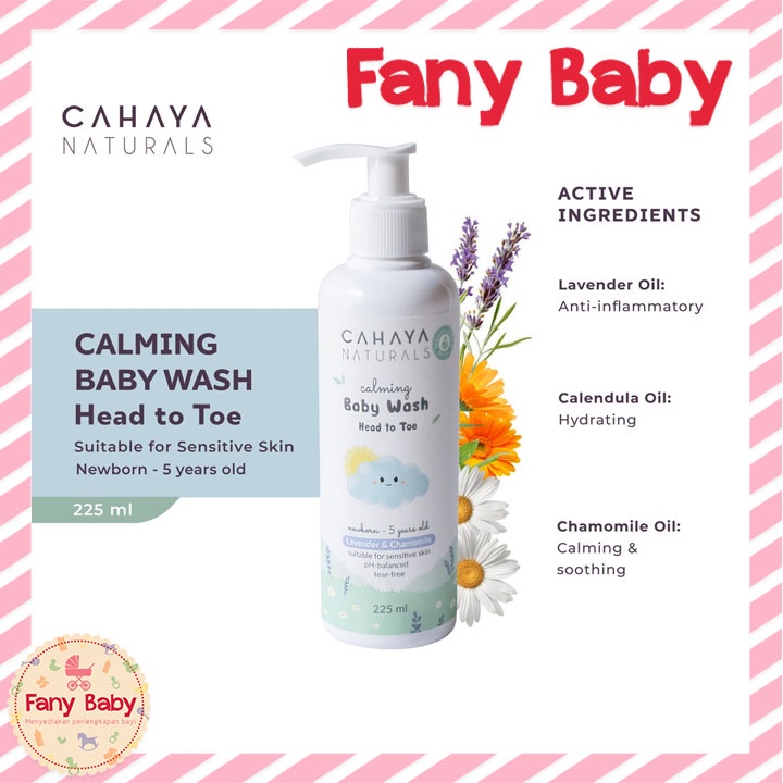 CAHAYA NATURALS CALMING BABY WASH HEAD TO TOE 225ML