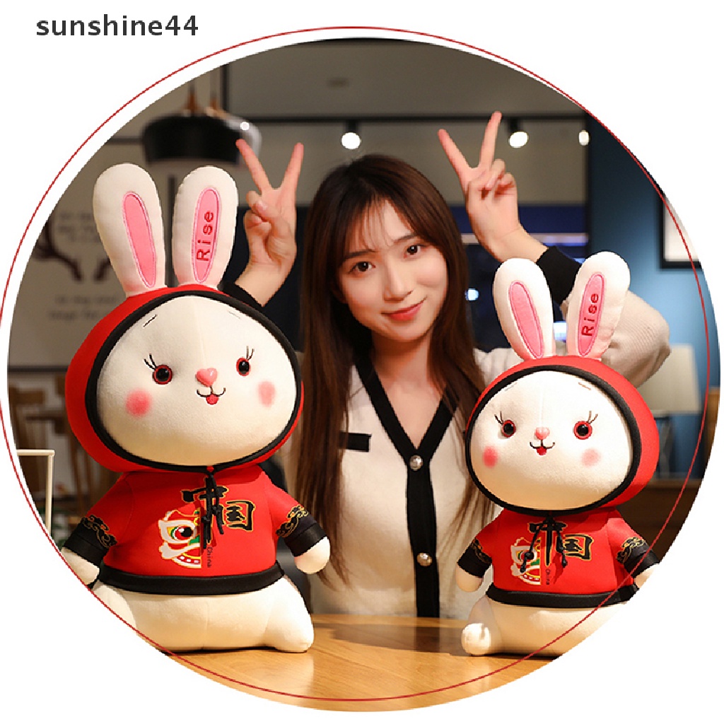 Sunshine Mainan Boneka Plush Kelinci / Macan 2023 Untuk Tahun Baru Cina