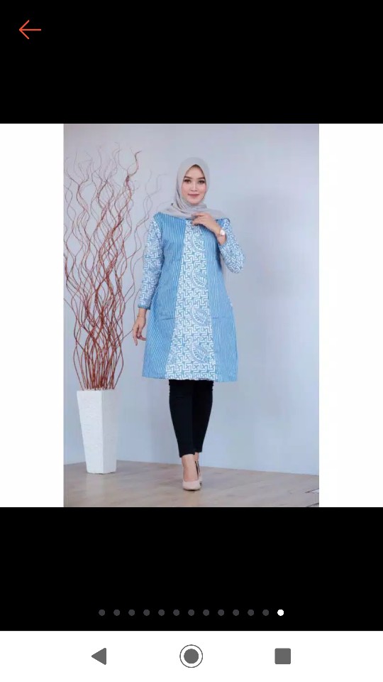 Batik Tunik Shibori Jumputan Terbar /zkl35 Yelbor Navbor / Merkunhi / Original..