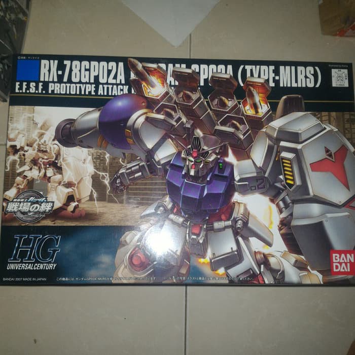 HG / HGUC 1/144 RX-78GP02A Gundam GP02A Physalis mlrs type Bandai