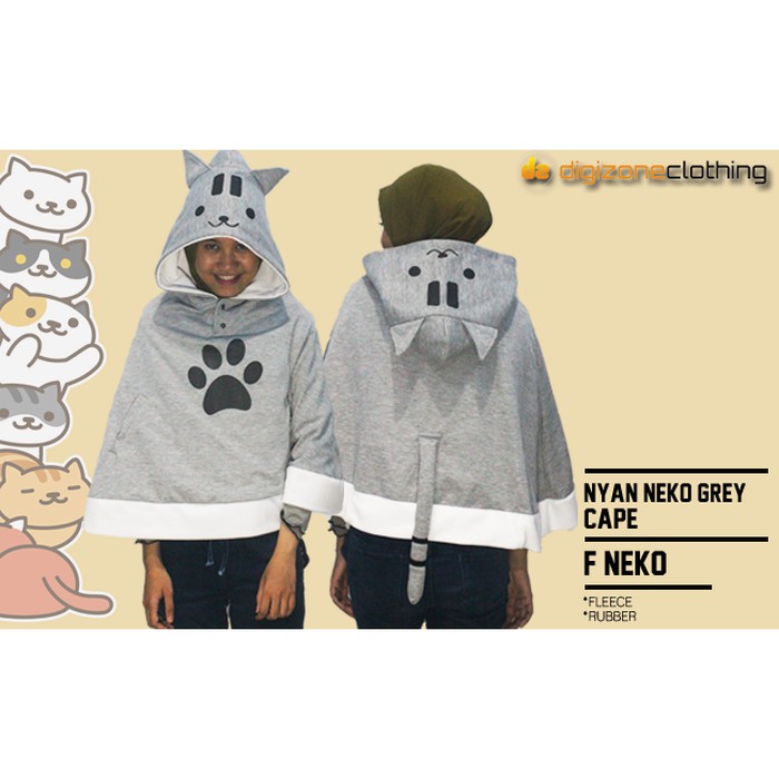 Neko Short Cape Jubah Kucing F Neko