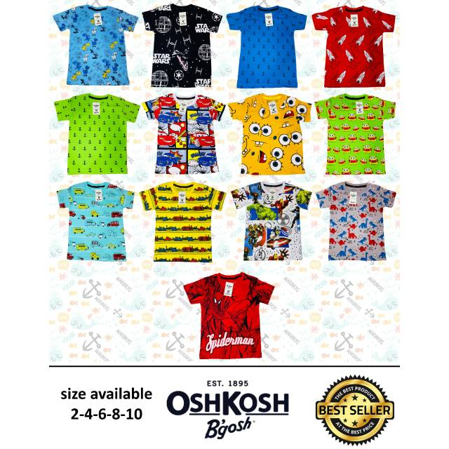Kaos anak OshKosh full print