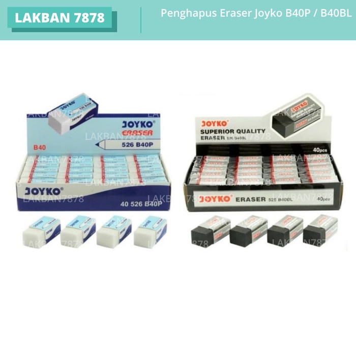 

Produk Penghapus Eraser Joyko B40P / B40Bl - Putih Hitam Sale!!!