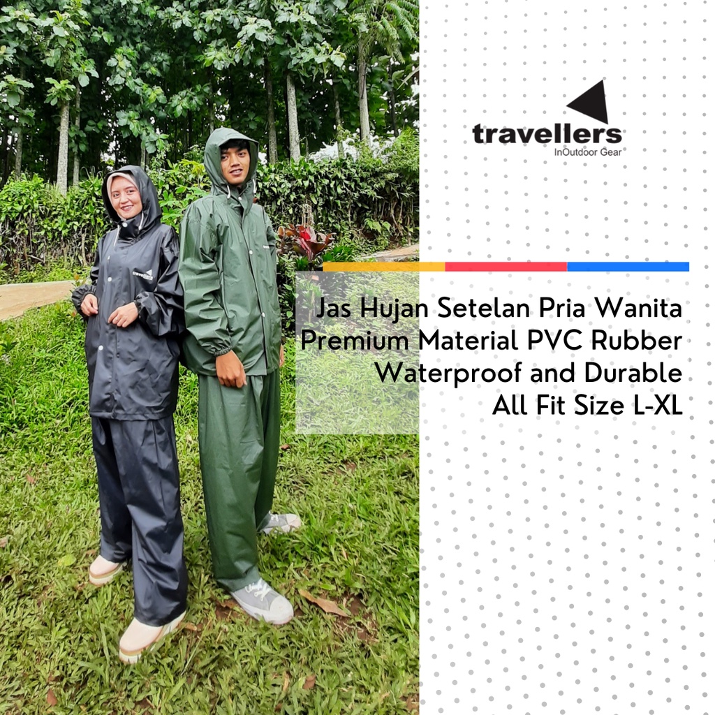Jas Hujan Travellers / Mantel Hujan / jashujan / jas hujan raincoat / mantel wanita / mantel elmondo / raincoat outdoor / jas hujan masela / mantel...