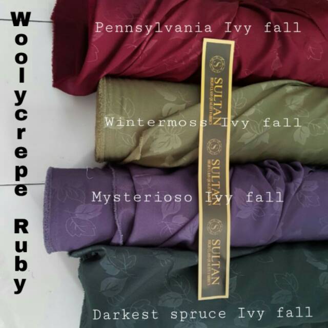 Kain abaya Woolycrepe Ruby embos Ivy fall wollycrepe sultan ruby darkest ruby Pennsylvania Wintermos