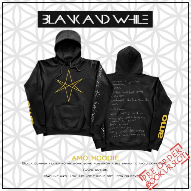 Amo Hoodie BMTH UNOFFICIAL MERCH Bring Me The Horizon / TSHIRT / Kaos Band Horizon Supply