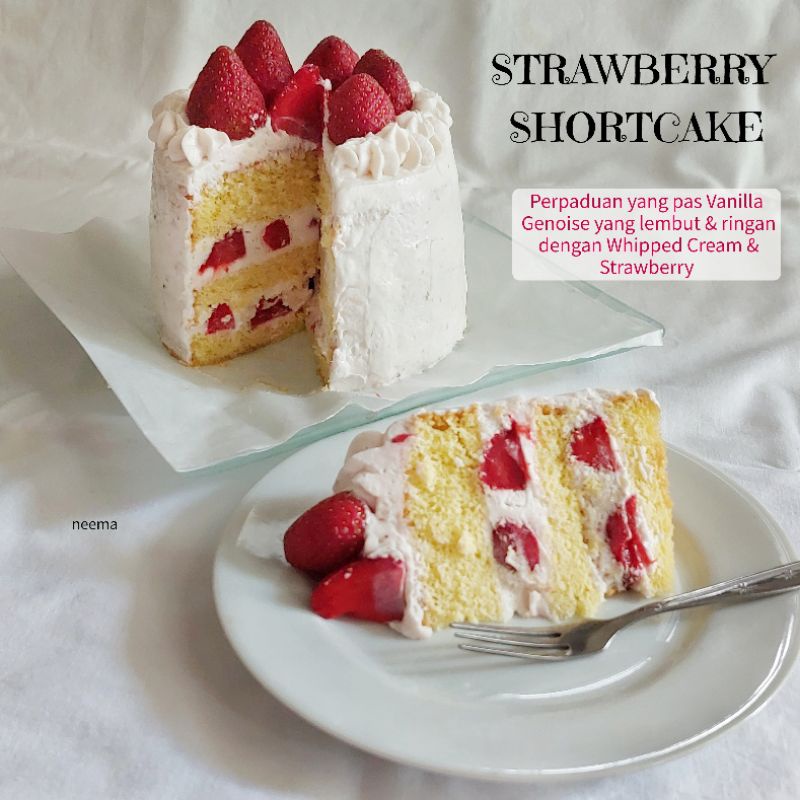 

STRAWBERRY SHORTCAKE KUE STRAWBERRY 3 LAYER D 12cm