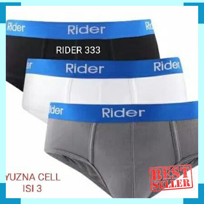 Promo CELANA DALAM PRIA RIDER SPORT R 333 B CD KAOS DALAM SINGLET TANKTOP - sesuai gambar- S