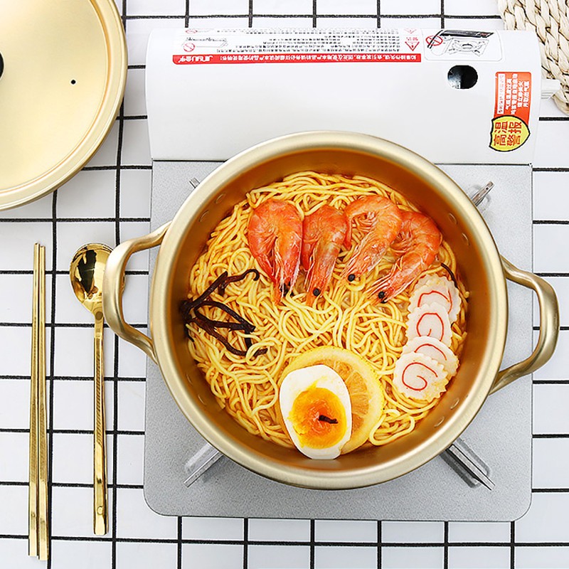 Panci Masak Ramen Ramyeon Ramyun Korea Asli 16cm 18cm / Ramen Pot 16 18 cm Original Import