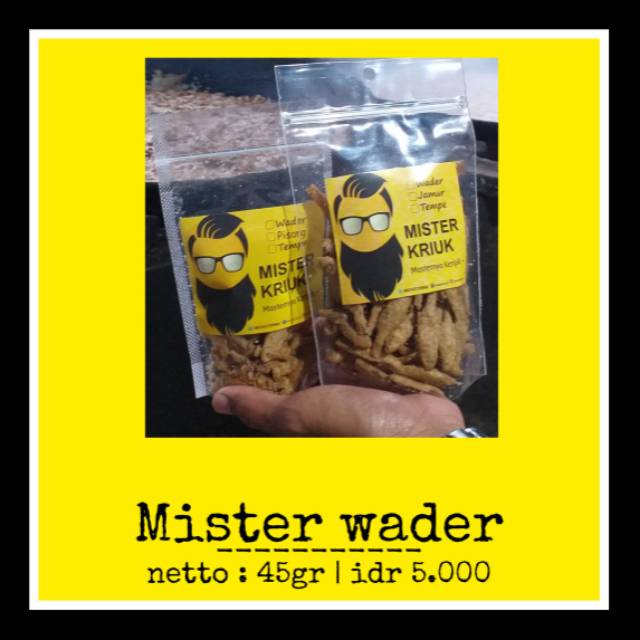 

Mister Wader ( Wader Crispy ) netto 45 gram