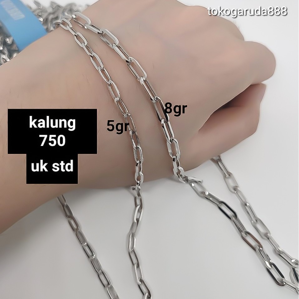 Rantai kalung anak dan dewasa emas asli kadar 700 16k 70% katena paper klip clip 2 3 gram nori cattena cowok pria