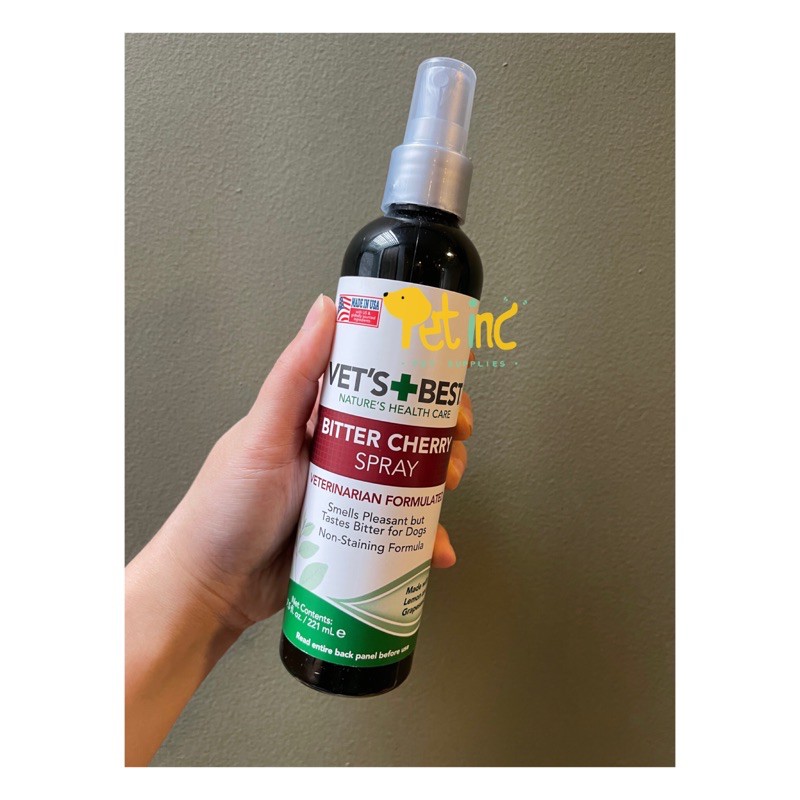 Vet best bitter cherry spray 210ml (untuk mencegah jilat2 dan gigit2)