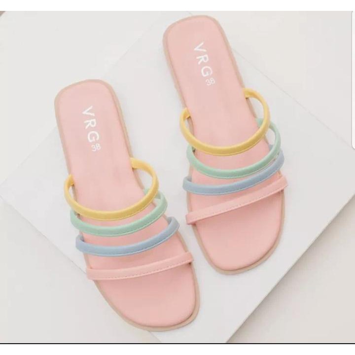 SANDAL TEPLEK WANITA FLAT SLOP TERBARU