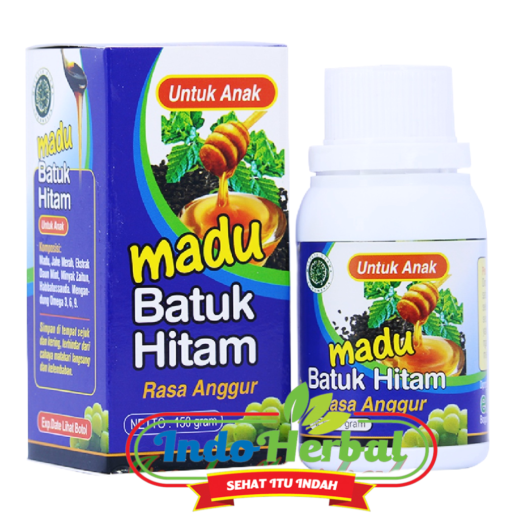 Madu Batuk Hitam Untuk Anak El Iman Rasa Anggur 150 gram | El-Iman | El Iman