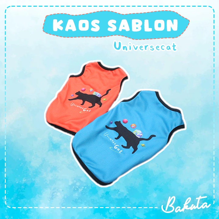 Baju Ucansee Kucing dan Anjing Sablon Universe Cat Baju Kucing Termurah Shopee Grade A size S-XL