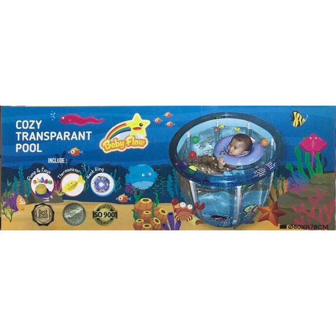 Baby Spa - Kolam Renang Bayi Baby Flow Cozy Transparan Full Gambar - Swimming Pool Anak Transparant