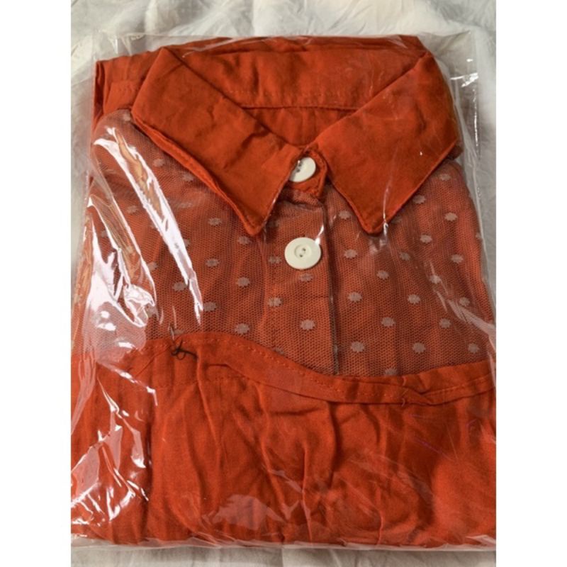 DASTER ARAB ZEMA | RAYON SUPER GRADE A | RESLETING DEPAN BUSUI | RENDA MILO-Dotty oren
