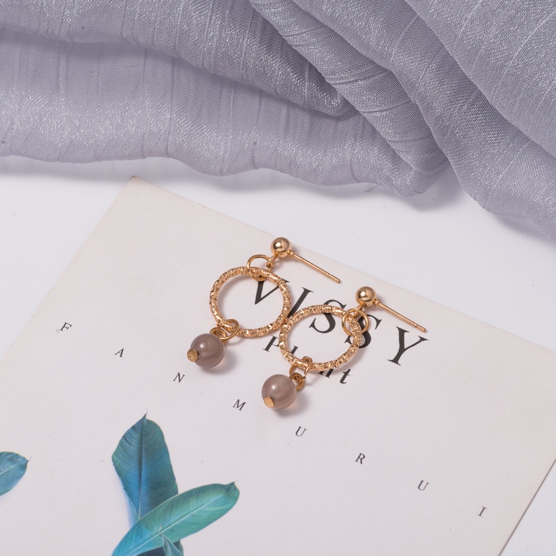 Anting Manik-Manik Kristal Imitasi Untuk Wanita