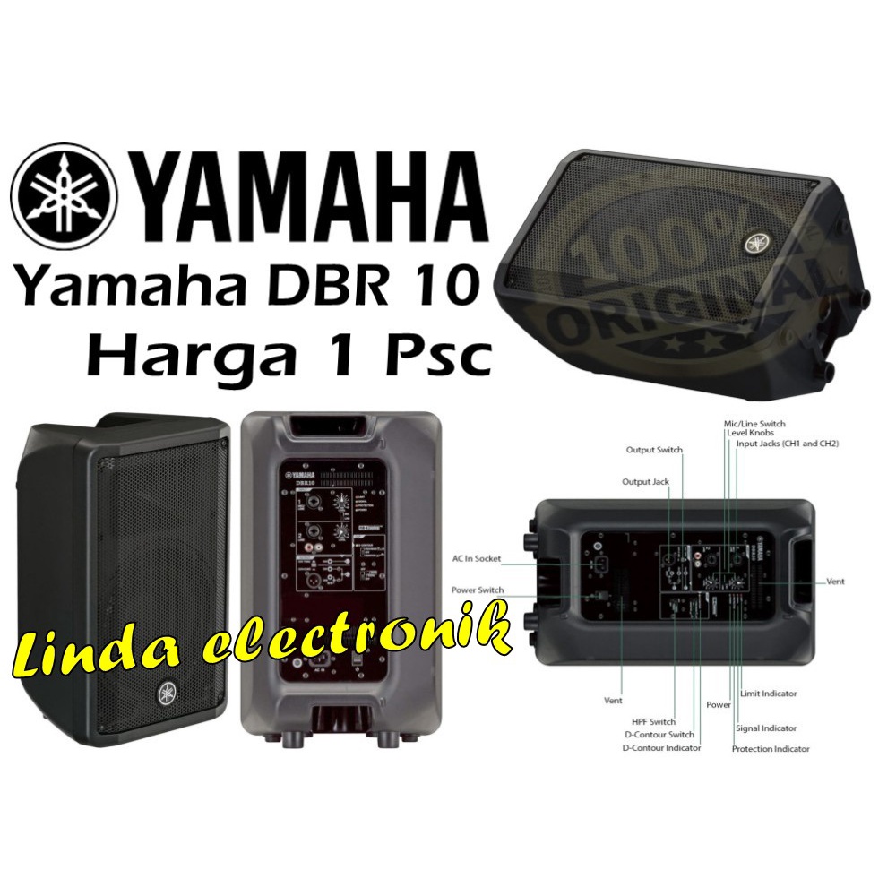 speaker aktif yamaha dbr 10 10 inch 1 psc original