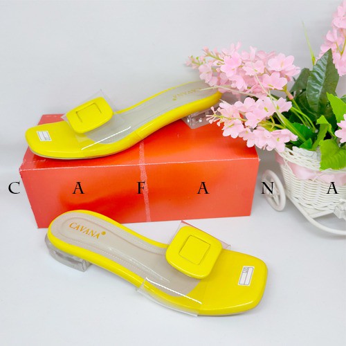 Sandal Wanita Heels Kaca Casandra SDH211