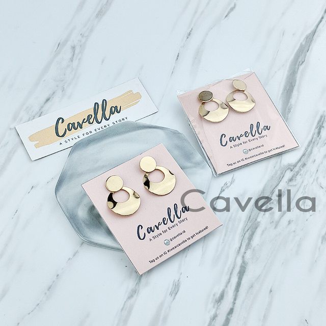 Premium Earring Anting by Cavella - Model : Cyanite ER010