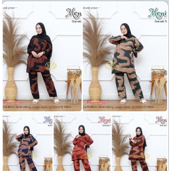 INSPIRASI GAYA ISLAM - [BISA COD] Setelan Tie Dye Lengan Pajang Harga Grosir BAHAN RAYON TEBAL