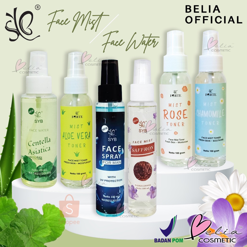 ❤ BELIA ❤ SYB Forte Face Mist | Water | Spray for Man | Aloe Vera Centella Chamomile Rose Saffron