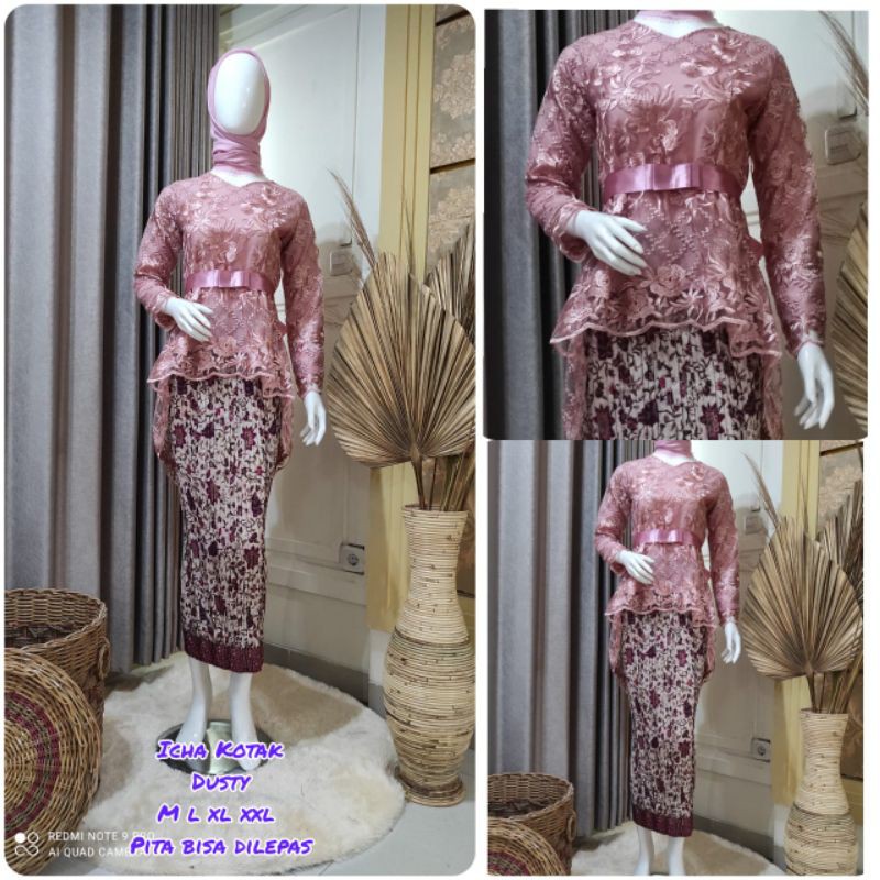 Kebaya Tile Ica Pinguin / Kebaya tile Aurora / Kebaya Brukat Murah-6