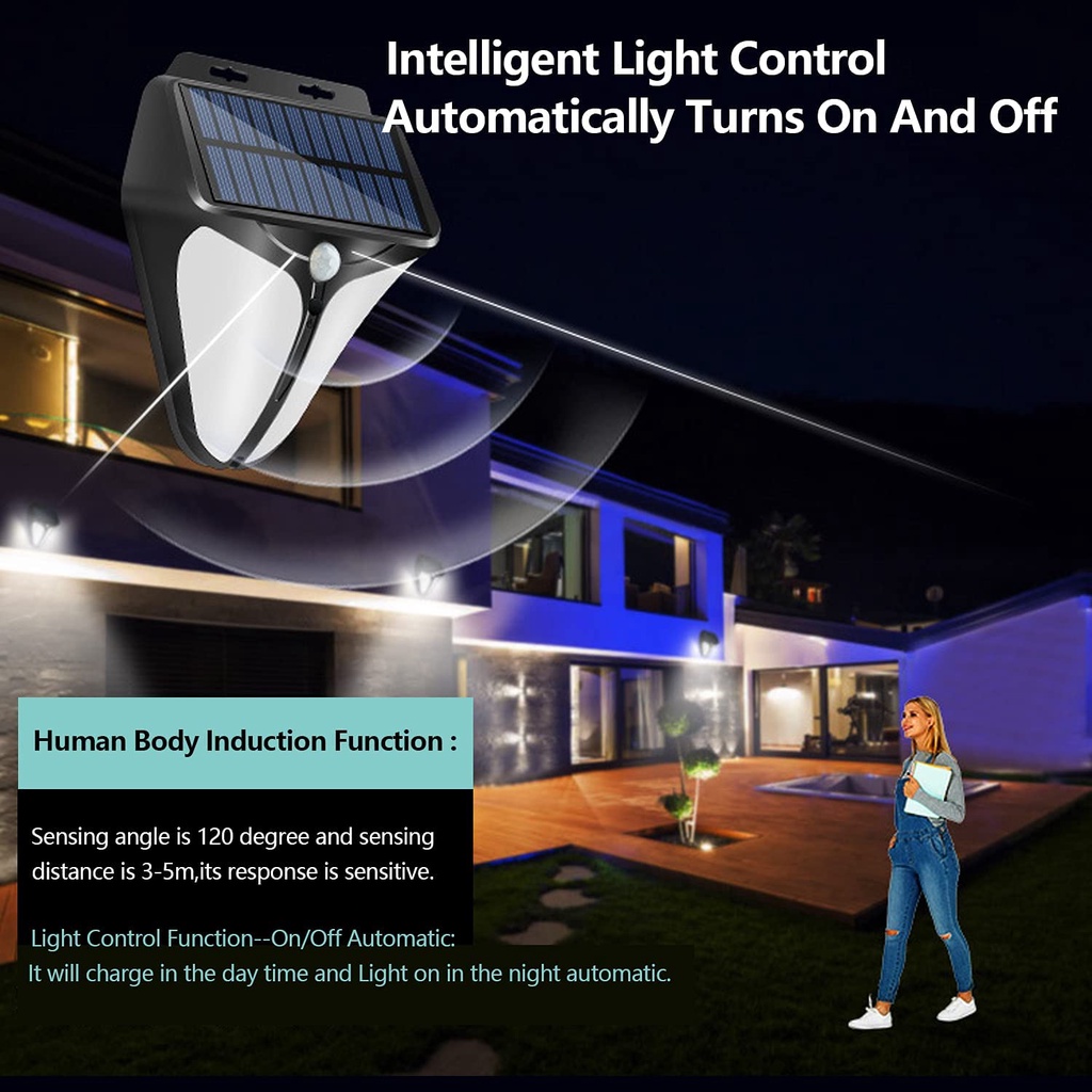 [ Hawkeye LED human body induction solar wall light For Outdoor Home Courtyard Landscape Garden ]