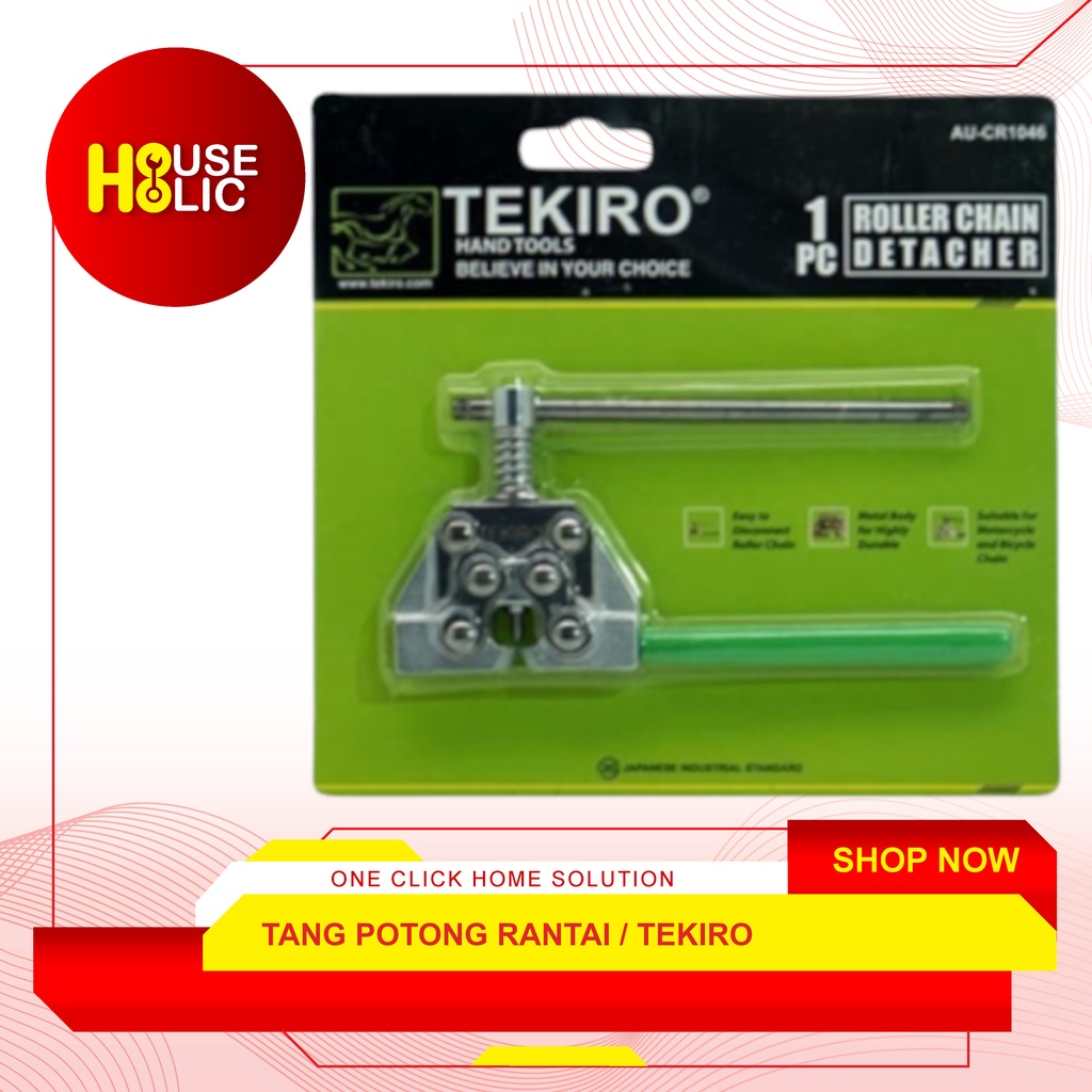 TEKIRO Alat Potong Rantai / Roller Chain Cutter / Alat Buka Rantai